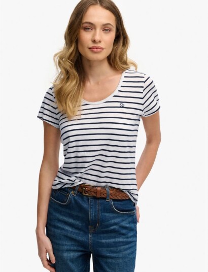Superdry Studios Scoop Neck Tee White 8 Superdry Studios Scoop Neck Tee White 8