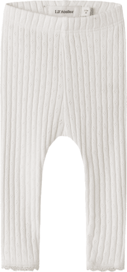 Lil' Atelier Nbfhaldis leggings til baby Coconut Milk 80