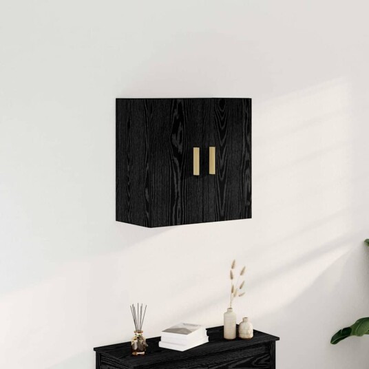 Svart Eik Veggskap 60x30x60 cm Svart Eik Veggskap 60x30x60 cm