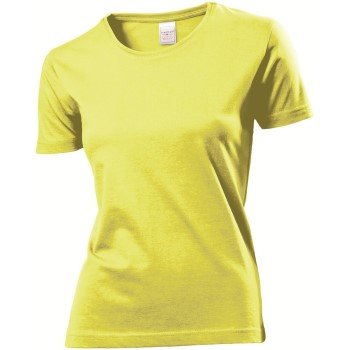 Stedman Classic Women T-shirt Gul bomull Medium Dame Stedman Classic Women T-shirt Gul bomull Medium Dame