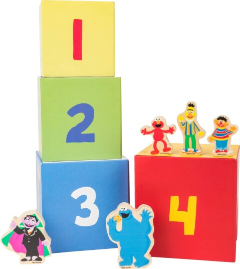 Small Foot Stabeltårn med Figurer - 12+ mnd - Sesame Street