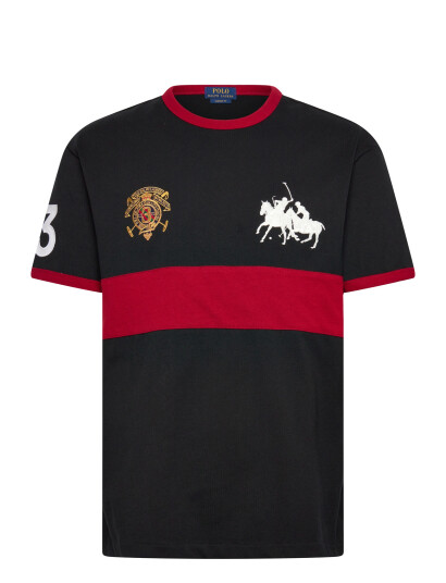Polo Ralph Lauren Classic Fit Jersey Graphic T Shirt   Black   XL