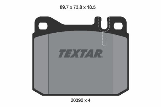 Bremseklosser TEXTAR 2039213 Bremseklosser TEXTAR 2039213