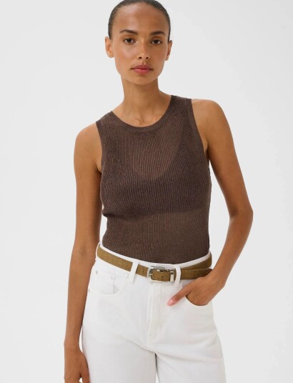 Gestuz Silvigz Top Brown M Gestuz Silvigz Top Brown M