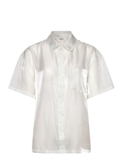 Monki Short Sleeved Shirt - White - XXS Monki Short Sleeved Shirt - White - XXS