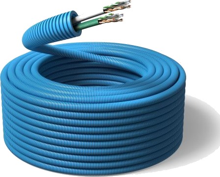 PM FLEX Kat 6 Multimediakabel forhåndslagt, 100 m 2 x U/UTP6, ytre Ø 16 mm PM FLEX Kat 6 Multimediakabel forhåndslagt, 100 m 2 x U/UTP6, ytre Ø 16 mm