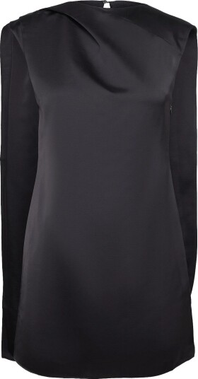 Topshop Tstrille Sl Satin Mini Dress Wvn - BLACK - 34