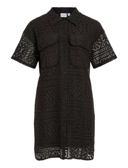 Vila Vimerinda 2/4 Dress/Vol Black XS Vila Vimerinda 2/4 Dress/Vol Black XS