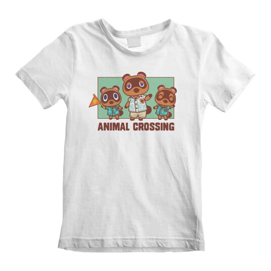 Animal Crossing T-skjorte Nook Family - 116 / 6 år - Barn - Gutt/Jente - 100% bomull