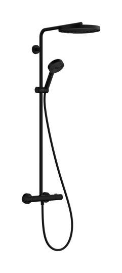 Hansgrohe Pulsify S Puro Showerpipe Ø260 mm, 1 stråletype, Sort Matt