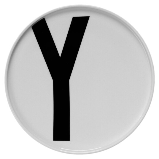 Design Letters tallerken Y