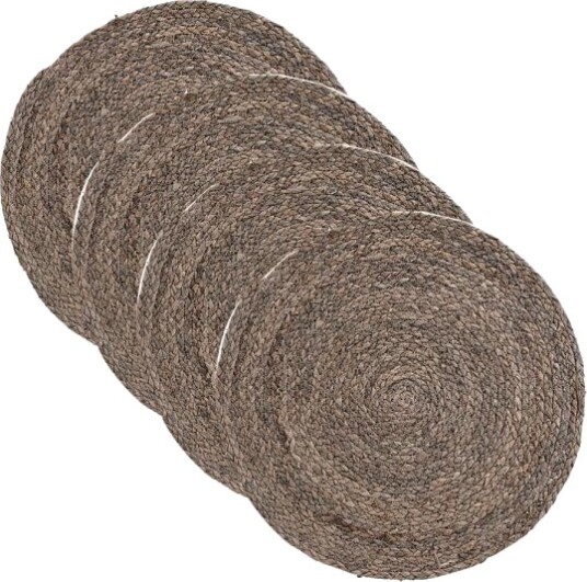 House Doctor - Circle bordbrikke 38 cm 4 stk lysgrå