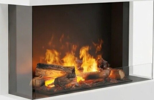 Glow Fire Tucholsky 3-Sidig Omc 600 - Hvit (HYB-50-116WH-logset600)