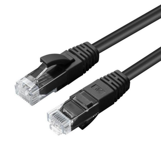 MicroConnect CAT5e U/UTP nettverkskabel 3m svart 1 Stykk SEN UTP503S Svart