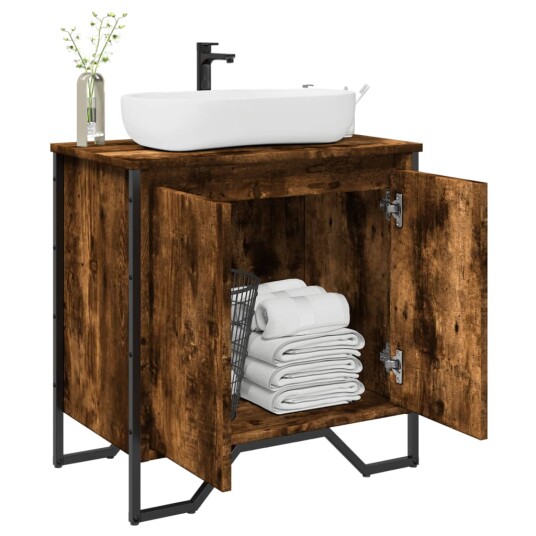  Servantskap røkt eik 60x35x60 cm konstruert tre 8721102812248