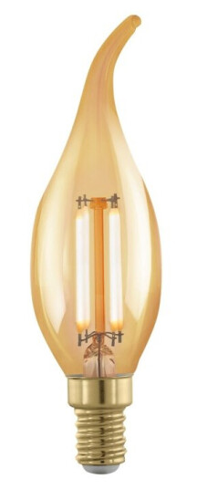 Eglo Led-Filamentlyspære Form: Cf35 E14 4 W Ekvivalent 28 Varmt Hvitt Lys 1700 K Eglo Led-Filamentlyspære Form: Cf35 E14 4 W Ekvivalent 28 Varmt Hvitt Lys 1700 K