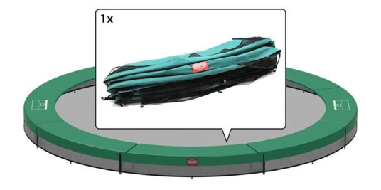 BERG Toys Favorit Inground Padding 330 Cm Grønn 8b Beskyttelseskant For Favorit Inground 330 cm dia Grønn