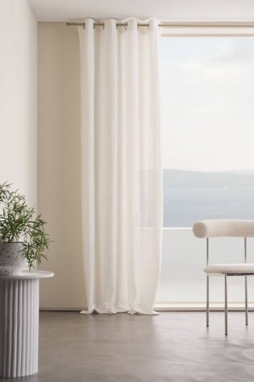 Jotex SAVANNAH RECYCLED gardin med maljer - 1 lengde Natur røykaktig 1646753-01-45 1724763-04-220