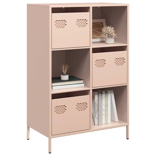  Highboard rosa 68x39x103,5 cm stål 8721102931642