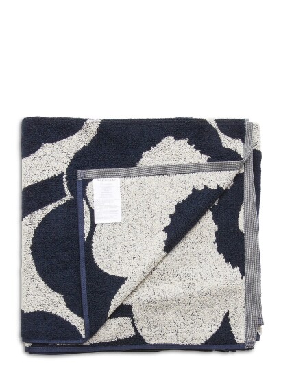 Marimekko Unikko Co/Li Bath Towel Blue Home COTTON DARK 70X150CM