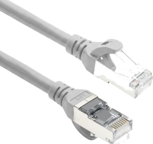 ACT Nettverkskabel Cat6A S/FTP TPE RJ45 Ultrafleksibel 2 m Grå