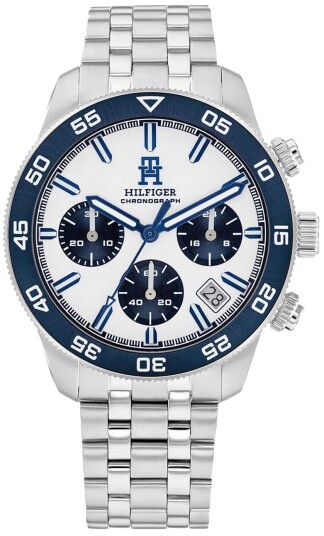 Tommy Hilfiger Herreklokke 1792157 Chrono Hvit/Stål Ø41 mm