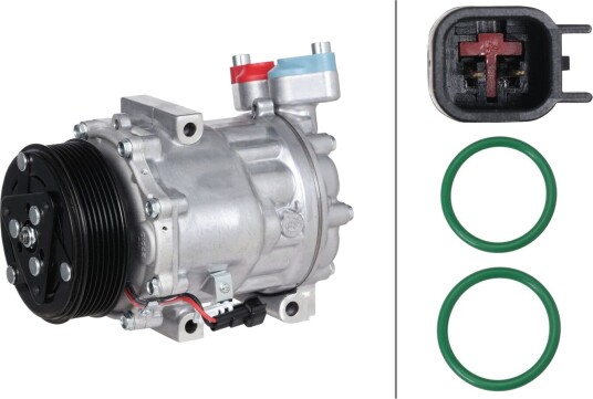 HELLA 8FK 366 202-691 AC-kompressor HELLA 8FK 366 202-691 AC-kompressor