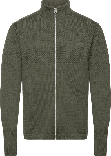 Mads Nørgaard Wool Klemens Zip Knit Fav   TARMAC   M