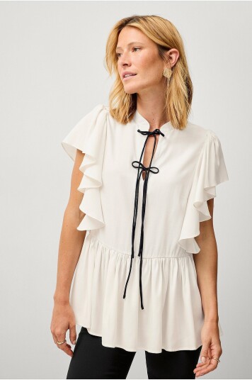 Ellos Collection Bluse Bella Hvit