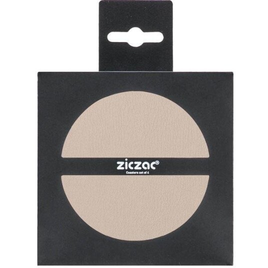 ZicZac Togo glassbrikker 10 cm 4 stk beige ZicZac Togo glassbrikker 10 cm 4 stk beige