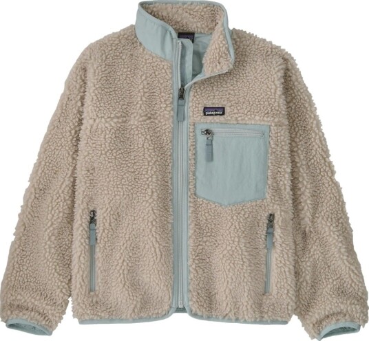 Patagonia Kids Retro-X Jkt Natural w/Virtually Blue M (10 år)
