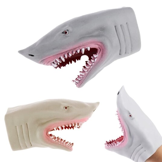Hånddukke Hai Hode Dukke 17cm