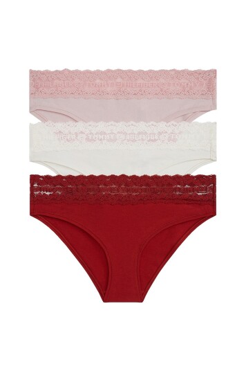 Tommy Hilfiger Truser Bikini 3 pakning Rosa Tommy Hilfiger Truser Bikini 3 pakning Rosa