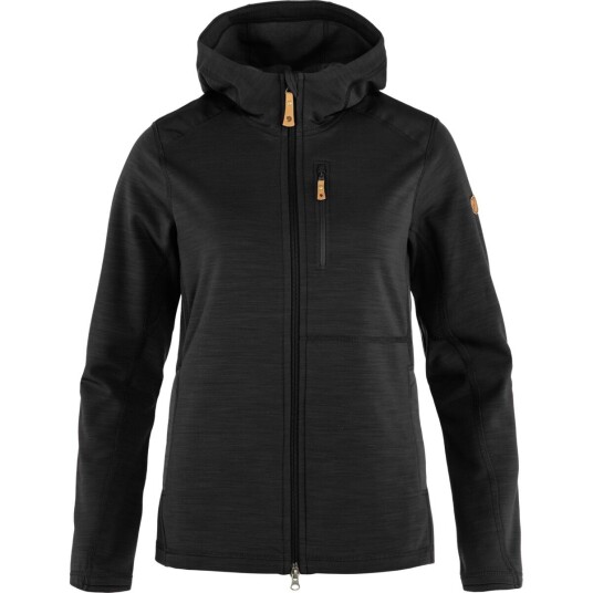Fjellreven Keb Fleece Hoodie W Black XS