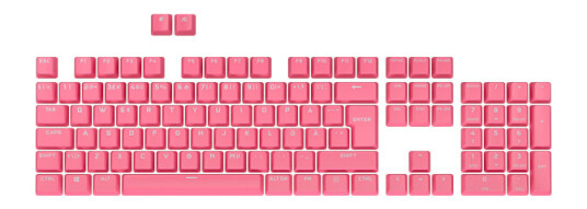 Corsair PBT Double-Shot Pro Keycaps - Pink - Tastehetter - Nordisk - Rosa