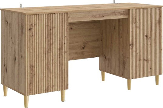vidaXL Skrivebord Artisan eik 142,5 x 50 x 75 cm Konstruert tre
