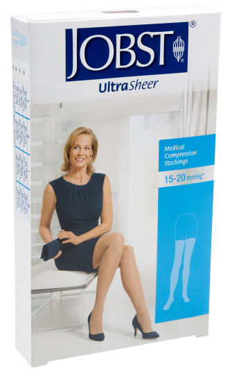JOBST Jobst Ultra Sheer lårstrømpe natural, Klasse 1, medium, 1 par JOBST Jobst Ultra Sheer lårstrømpe natural, Klasse 1, medium, 1 par