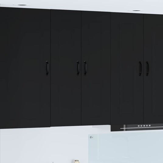  Kjøkkenskap med hylle Svart 60 x 31 x 100 cm Konstruert tre