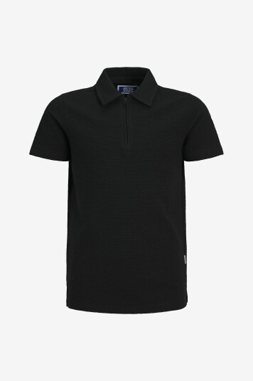 Jack & Jones Junior T skjorte jjBenja Polo SS Jnr Svart Jack & Jones Junior T skjorte jjBenja Polo SS Jnr Svart