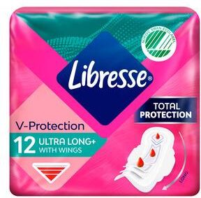 Libresse Freshness & Protection Ultra Long+   12 stk