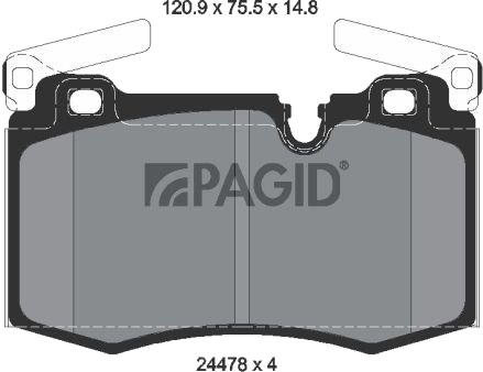 PAGID T1793N Bremseklosser PAGID T1793N Bremseklosser