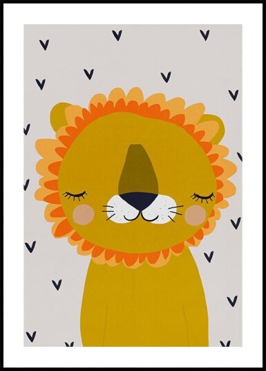 Dreamy Lion Plakat Plakat / 21x30cm