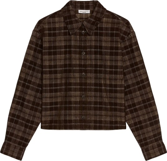 Marc O"Polo Woven Blouses Longsleeve   MEDIUM BROWN_MULTI_01   S