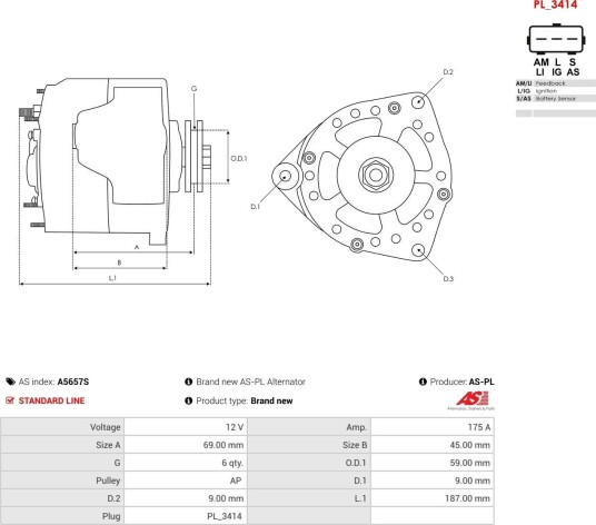 AS-PL A5657S Dynamo
