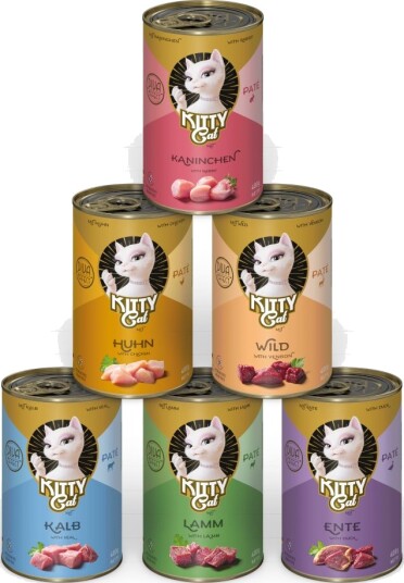 Kitty Cat våtfôr Adult Pate Blandet pakke I 6 varianter 24 x 400 g