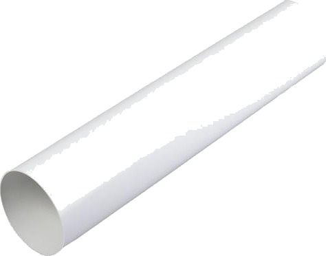 Duka Ø100 Rundt Ventilasjonspipe 500 mm PVC Hvit Duka Ø100 Rundt Ventilasjonspipe 500 mm PVC Hvit
