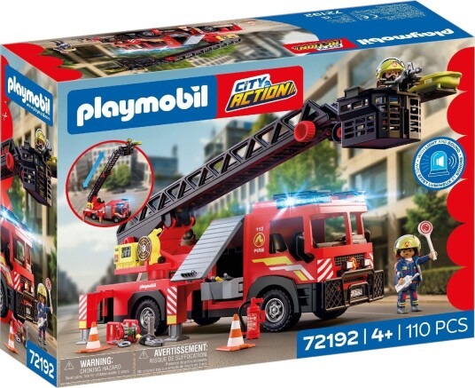 Playmobil City Action 72192 Brannbil Med Stige Byggesett 4+ År 110 Deler