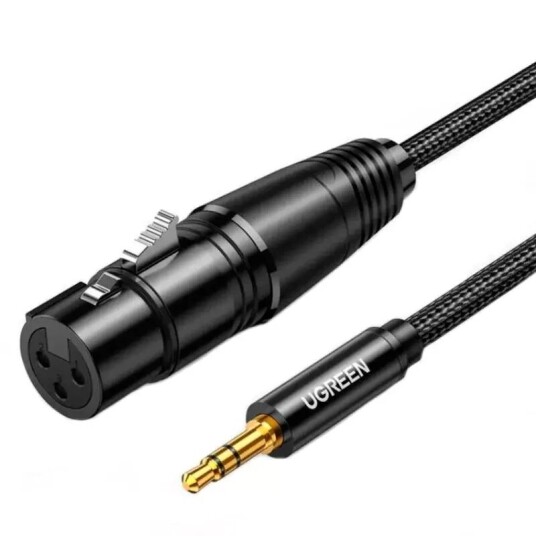 Ugreen 1m XLR til 3.5mm Lydkabel - Sort