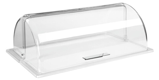 APS Rolltop rektangulær, akryl; 54x33.5x18.5 cm (LxBxH); Transparent; Rektangulær