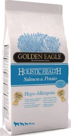 Golden Eagle Tørrfôr Hypo Allergenic Salmon & Potato 26 12 Grain Free 10 kg Golden Eagle Tørrfôr Hypo Allergenic Salmon & Potato 26 12 Grain Free 10 kg